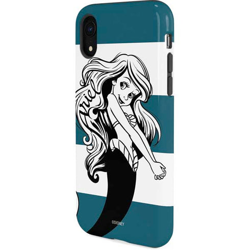 Disney The Little Mermaid Ariel Stripes iPhone XR Pro Case