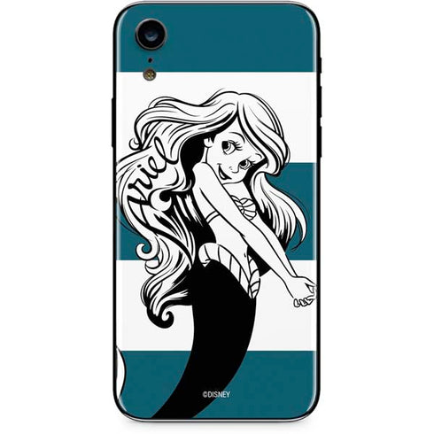 Disney The Little Mermaid Ariel Stripes iPhone XR Skin