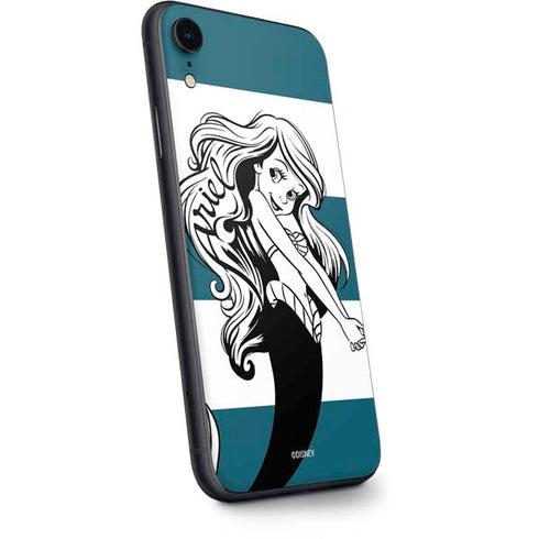 Disney The Little Mermaid Ariel Stripes iPhone XR Skin