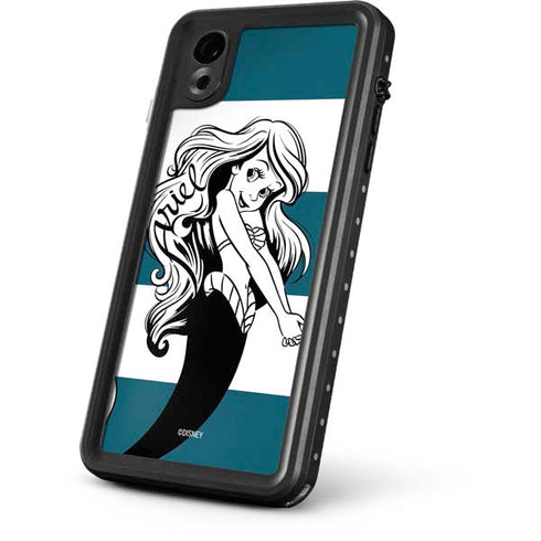 Disney The Little Mermaid Ariel Stripes iPhone XR Waterproof Case