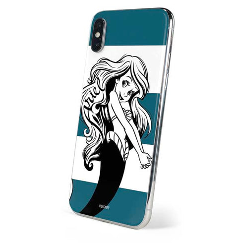 Disney The Little Mermaid Ariel Stripes iPhone XS Max Skin