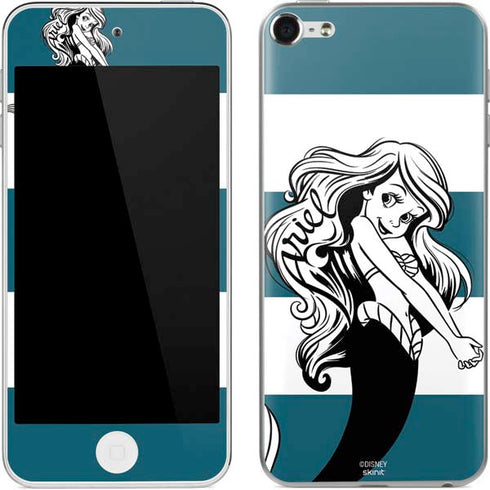 Disney The Little Mermaid Ariel Stripes Apple iPod Skin