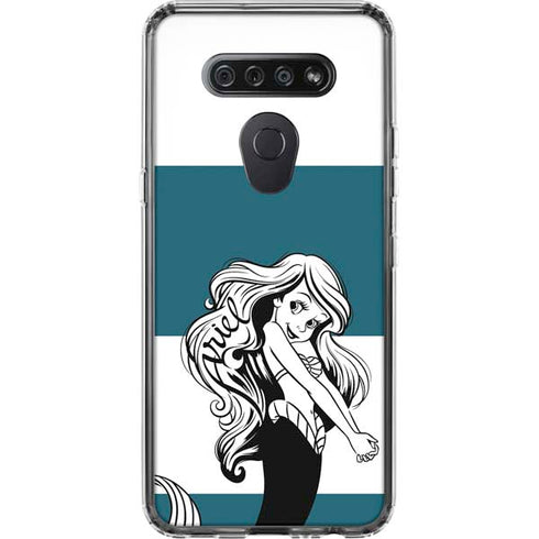 Disney The Little Mermaid Ariel Stripes LG K51/Q51 Clear Case