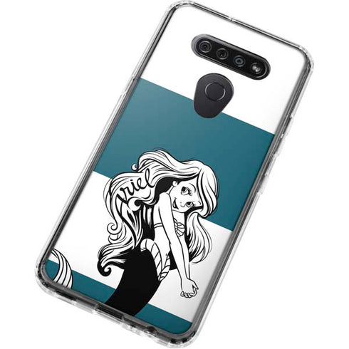 Disney The Little Mermaid Ariel Stripes LG K51/Q51 Clear Case