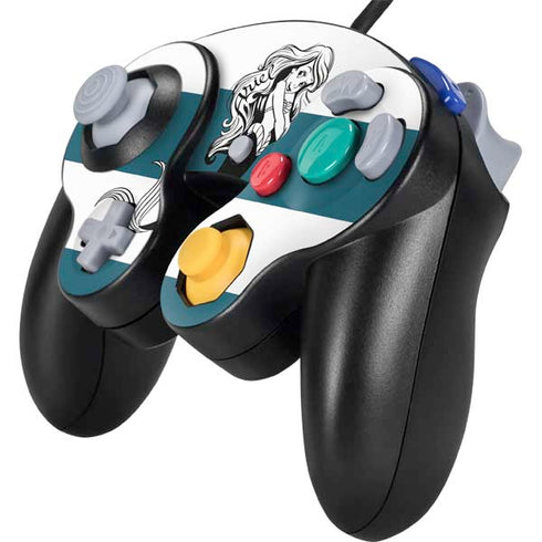 Disney The Little Mermaid Ariel Stripes Nintendo GameCube Controller Skin
