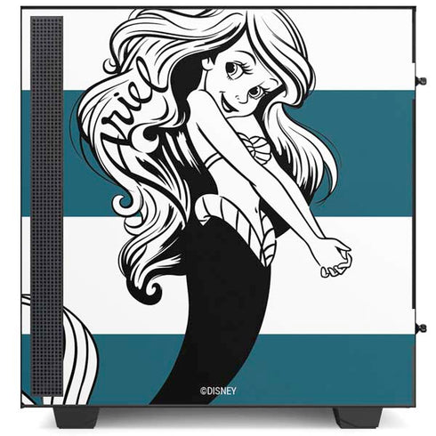 Disney The Little Mermaid Ariel Stripes NZXT H510 Compact ATX Mid-Tower Case Skin