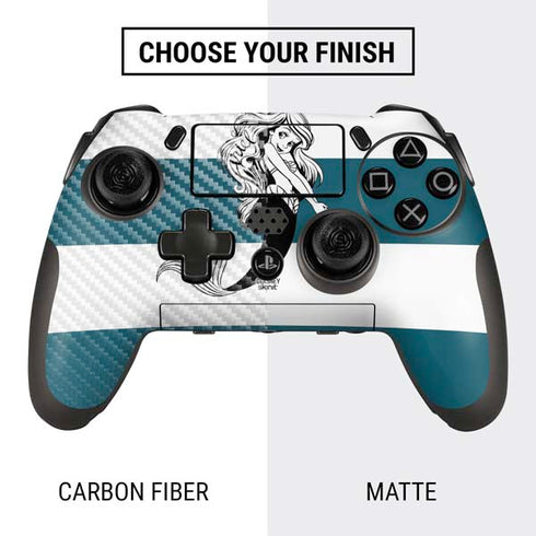 Disney The Little Mermaid Ariel Stripes PlayStation Scuf Vantage 2 Controller Skin