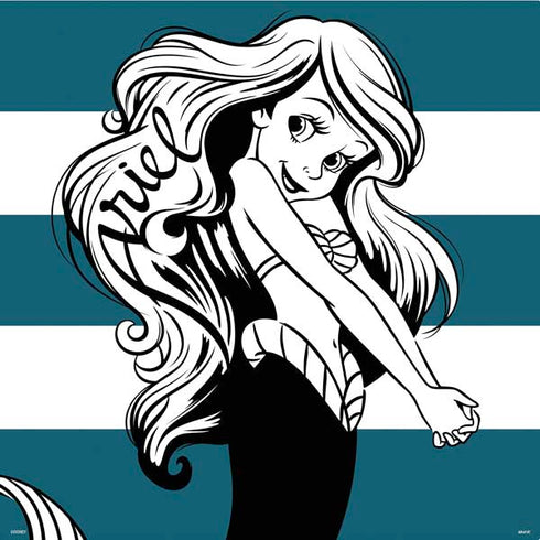 Disney The Little Mermaid Ariel Stripes PS4 Controller Skin