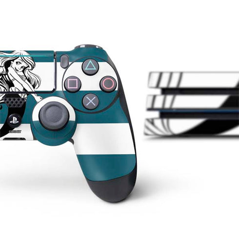 Disney The Little Mermaid Ariel Stripes PS4 Pro Bundle Skin