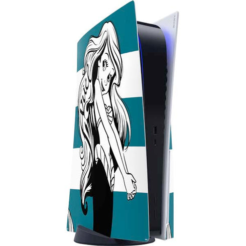 Disney The Little Mermaid Ariel Stripes PS5 Console Skin