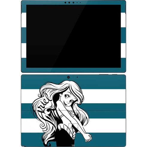Disney The Little Mermaid Ariel Stripes Surface Pro 7 Skin