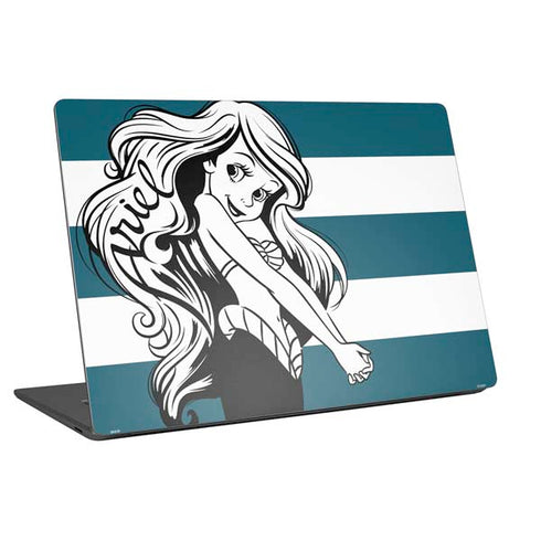 Disney The Little Mermaid Ariel Stripes Universal Laptop 12in (9.8 x 6.8in) Skin