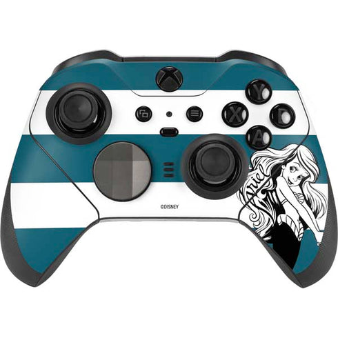 Disney The Little Mermaid Ariel Stripes Xbox Elite Wireless Controller Series 2 Skin