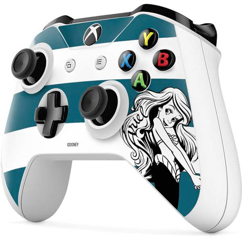 Disney The Little Mermaid Ariel Stripes Xbox One S Controller Skin