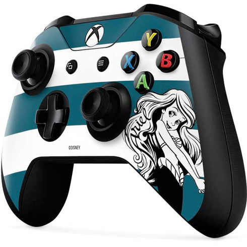 Disney The Little Mermaid Ariel Stripes Xbox One X Controller Skin