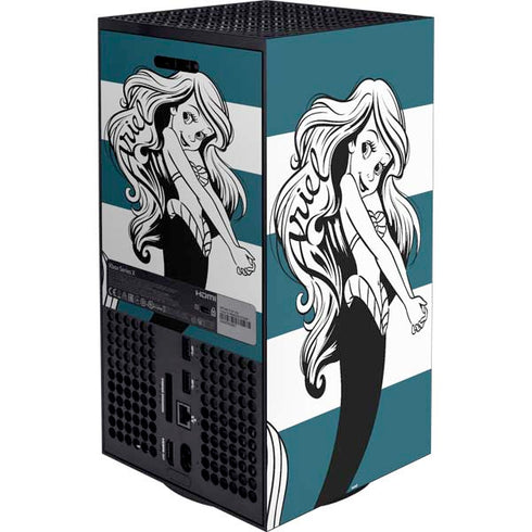 Disney The Little Mermaid Ariel Stripes Xbox Series X Bundle Skin
