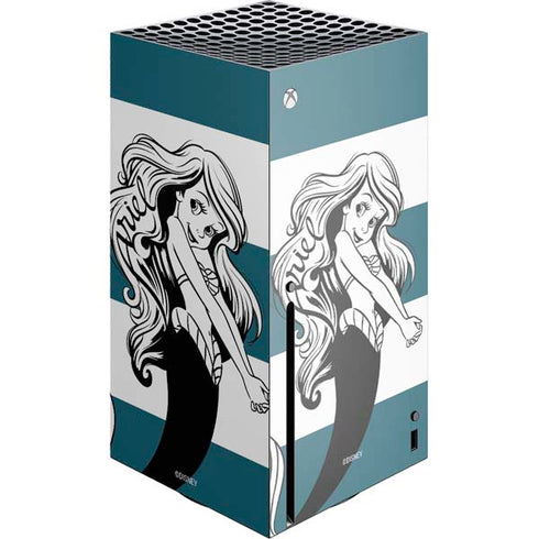 Disney The Little Mermaid Ariel Stripes Xbox Series X Console Skin