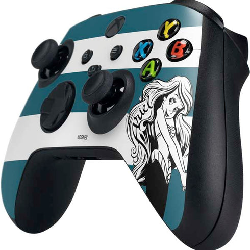 Disney The Little Mermaid Ariel Stripes Xbox Series X Controller Skin