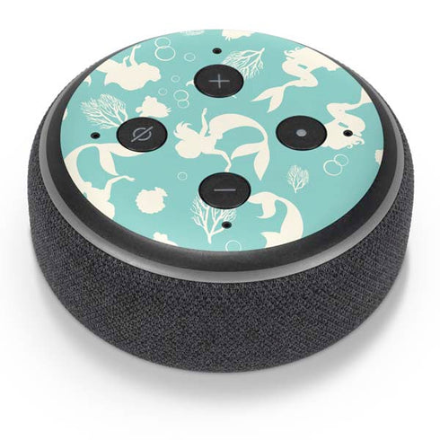 Disney The Little Mermaid Character Silhouette Pattern Amazon Echo Dot Skin