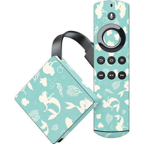 Disney The Little Mermaid Character Silhouette Pattern Amazon Fire TV Skin