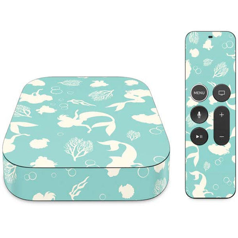 Disney The Little Mermaid Character Silhouette Pattern Apple TV Skin