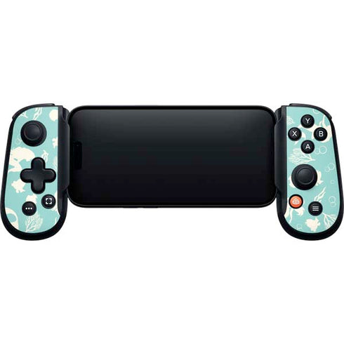 Disney The Little Mermaid Character Silhouette Pattern Backbone One for iPhone Game Controller Skin