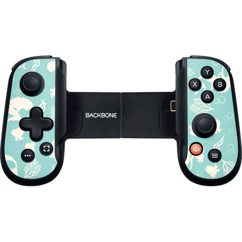 Disney The Little Mermaid Character Silhouette Pattern Backbone One for iPhone Game Controller Skin