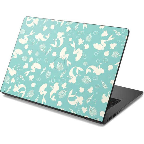 Disney The Little Mermaid Character Silhouette Pattern Dell Chromebook Skin