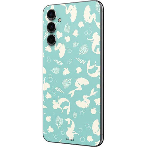 Disney The Little Mermaid Character Silhouette Pattern Galaxy A14 5G Skin