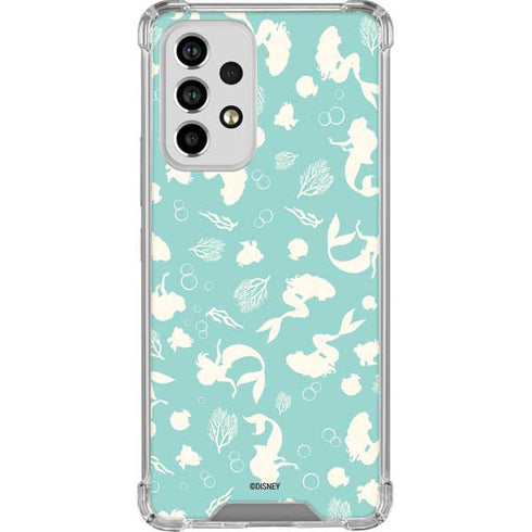 Disney The Little Mermaid Character Silhouette Pattern Galaxy A33 5G Clear Case