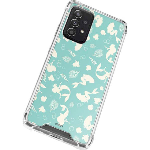 Disney The Little Mermaid Character Silhouette Pattern Galaxy A52 5G Clear Case