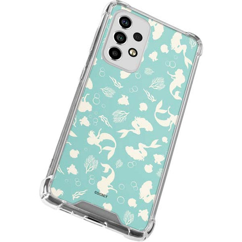 Disney The Little Mermaid Character Silhouette Pattern Galaxy A53 5G Clear Case