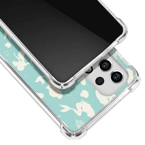 Disney The Little Mermaid Character Silhouette Pattern Galaxy A53 5G Clear Case