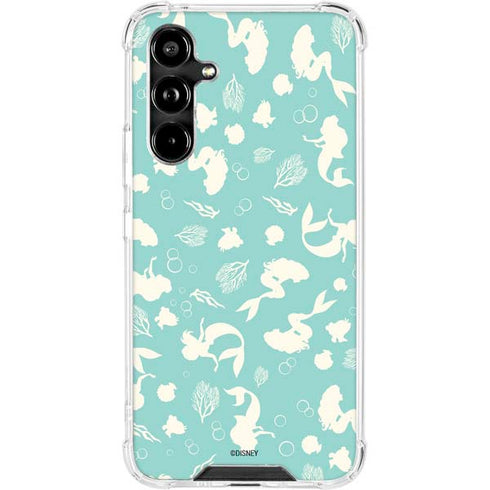 Disney The Little Mermaid Character Silhouette Pattern Galaxy A54 5G Clear Case