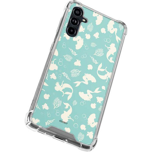 Disney The Little Mermaid Character Silhouette Pattern Galaxy A54 5G Clear Case