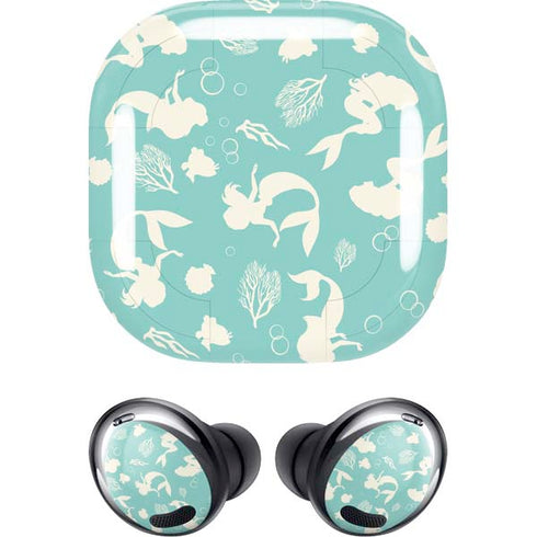 Disney The Little Mermaid Character Silhouette Pattern Galaxy Buds Pro Skin