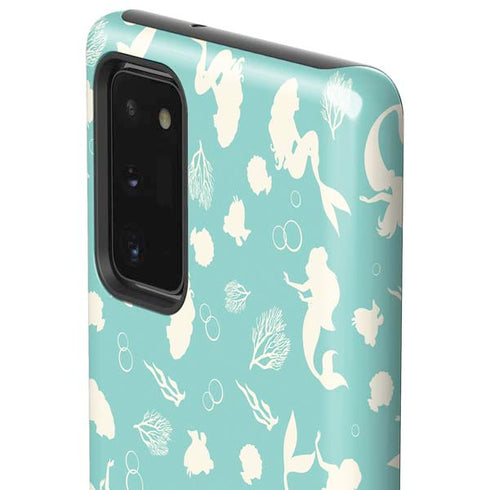 Disney The Little Mermaid Character Silhouette Pattern Galaxy Note20 5G Pro Case