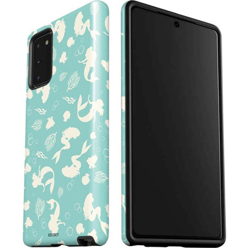 Disney The Little Mermaid Character Silhouette Pattern Galaxy Note20 5G Pro Case