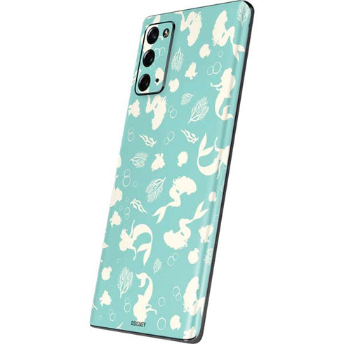 Disney The Little Mermaid Character Silhouette Pattern Galaxy Note20 5G Skin
