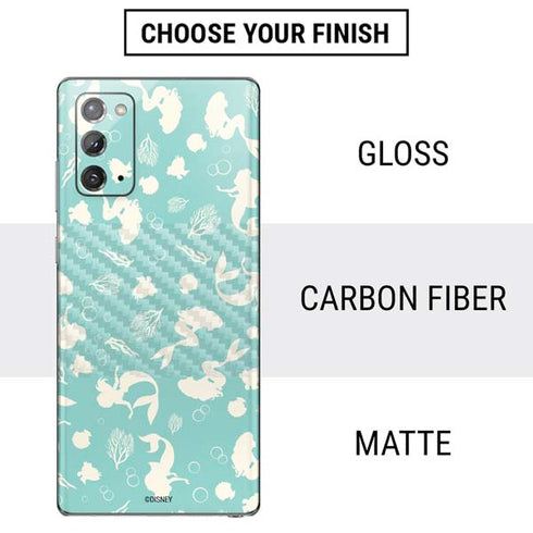 Disney The Little Mermaid Character Silhouette Pattern Galaxy Note20 5G Skin