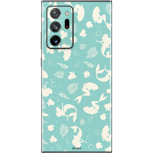 Disney The Little Mermaid Character Silhouette Pattern Galaxy Note20 Ultra 5G Skin