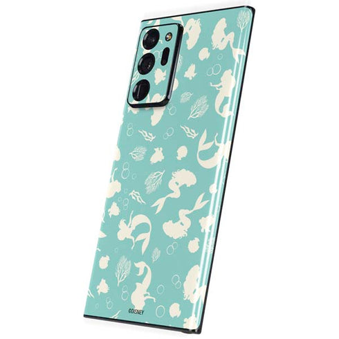 Disney The Little Mermaid Character Silhouette Pattern Galaxy Note20 Ultra 5G Skin