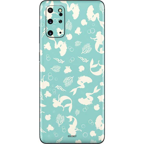 Disney The Little Mermaid Character Silhouette Pattern Galaxy S20 Plus Skin