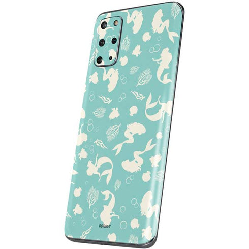 Disney The Little Mermaid Character Silhouette Pattern Galaxy S20 Plus Skin