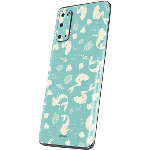 Disney The Little Mermaid Character Silhouette Pattern Galaxy S20 Skin
