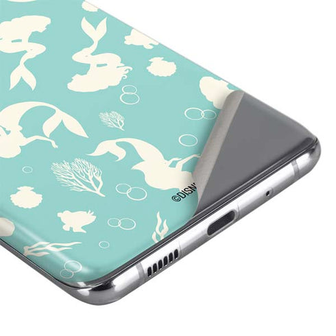 Disney The Little Mermaid Character Silhouette Pattern Galaxy S20 Skin