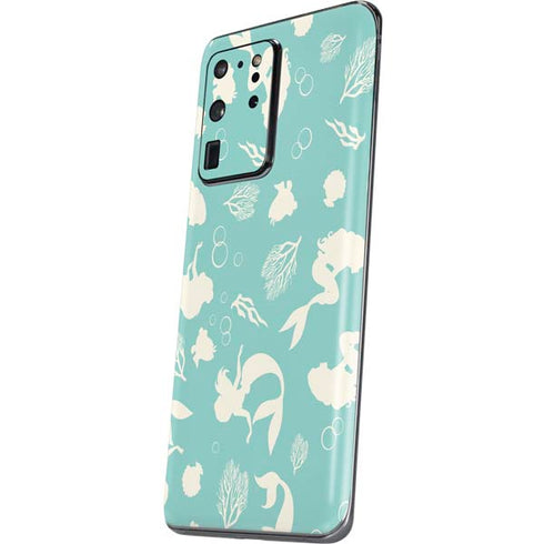 Disney The Little Mermaid Character Silhouette Pattern Galaxy S20 Ultra 5G Skin