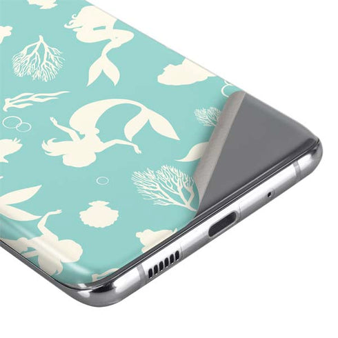 Disney The Little Mermaid Character Silhouette Pattern Galaxy S20 Ultra 5G Skin