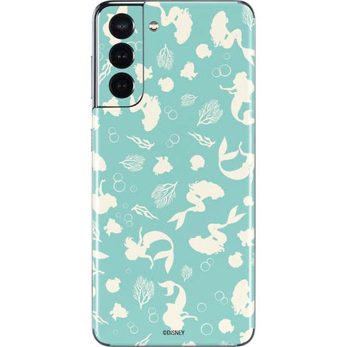 Disney The Little Mermaid Character Silhouette Pattern Galaxy S21 5G Skin