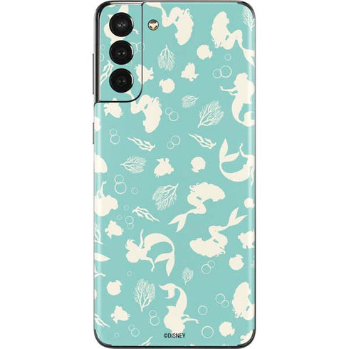 Disney The Little Mermaid Character Silhouette Pattern Galaxy S21 Plus 5G Skin